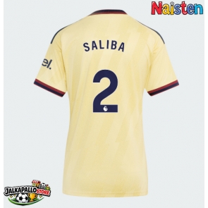 Arsenal William Saliba #2 Kolmaspaita Naisten 2026-27 Lyhythihainen